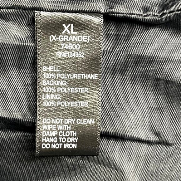 Ambiance Outerwear Black Faux Leather Jacket XL Made In China - Picture 3 of 6